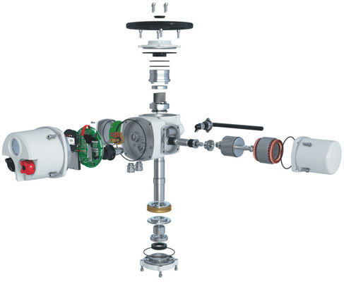 Multi Turn Explosion Proof Electric Actuator 220V AC Custom Motor Power 0.18 KW