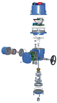 IP67 Intelligent On Off Electric Valve Actuator Part Turn Small Rotary Actuator